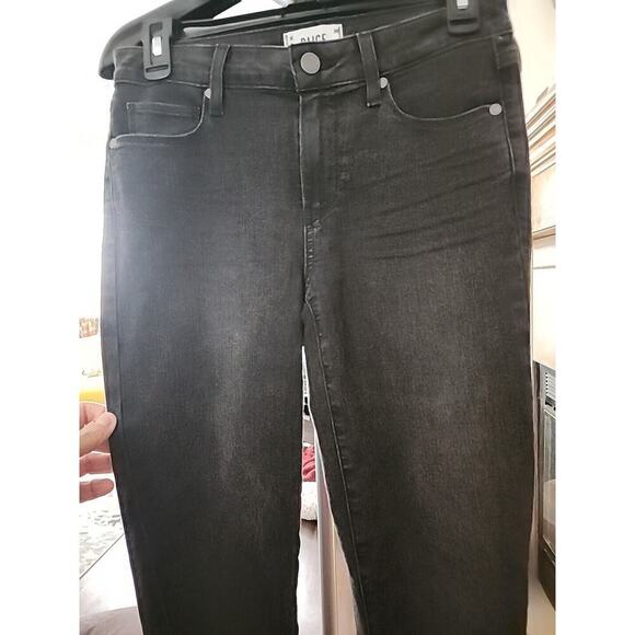 New Paige Size 27 Verdugo Ankle Skinny Jeans Coated A108 See Description - Picture 1 of 11